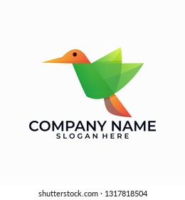 Abstract Design bird illustration vector template. Suitable for Creative Industry, Multimedia, entertainment, Educations, Shop, and any related business