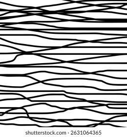Abstract design of black line vector.