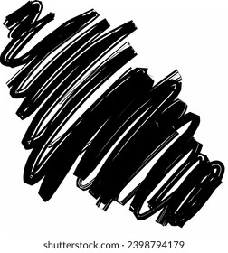 An abstract design of black and white scribbles can be used for the background