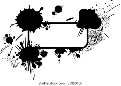 Abstract design with blots