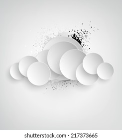 Abstract Design With Blots And Splashes