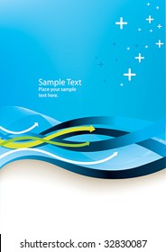 Abstract design Blue background