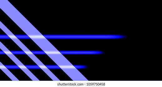 Abstract design of blue and black background Vector illustration.