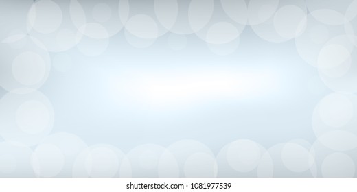 Abstract design blue gradient background Vector blur bokeh light effect.