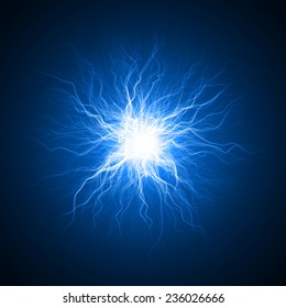 abstract design of blue magic beam