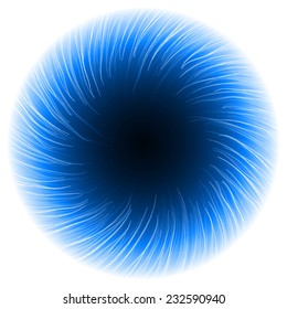 abstract design of blue magic portal gate (vortex)