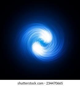abstract design of blue magic spells.(vortex version)