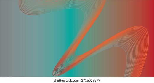 Design abstrato de fundo gradiente de movimento de onda azul e laranja. EPS vetorial.
