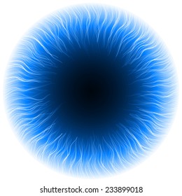 abstract design of blue portal.(inner short tails.vector version)