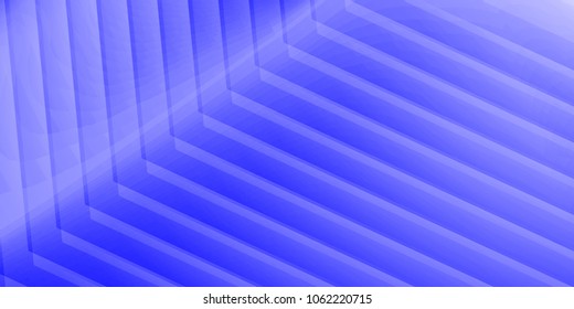 Abstract design of blue squares 3D gradient background Vector illustration.