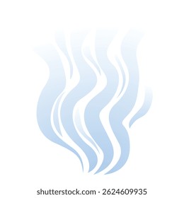 Abstract design of blue wavy lines creating a sense of movement and energy