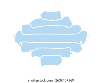 abstract design of blue wavy stripes vector shape