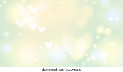 Abstract design with blurred heart effect
