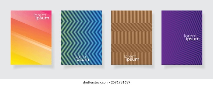 Abstract design bright color pattern texture book cover template halftone gradients modern poster template background