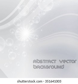 Abstract design bright silver background 