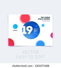 Abstract design brochure in modern style, creative catalog, flyer in A4 with colourful circles for branding, presentation, marketing kit. Business vector cover