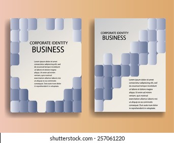 Abstract Design, Brochure, Web Sites, Page, Leaflet, with Colorful Geometric Background, 