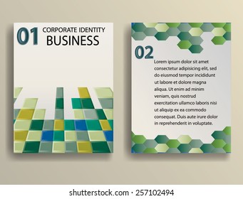 Abstract Design, Brochure, Web Sites, Page, Leaflet, with Colorful Geometric Background