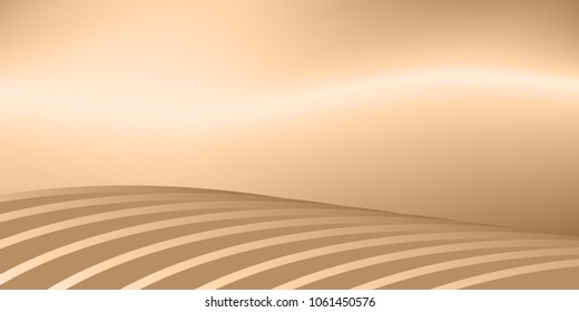 Abstract design brown 3D gradient background Vector for text messages.