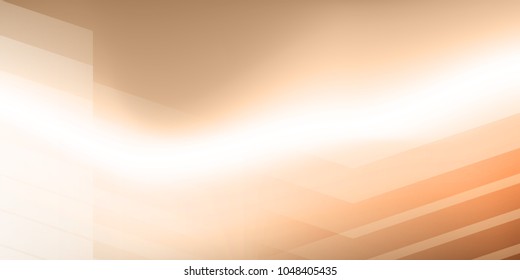 Abstract design brown and white gradient background vector.
