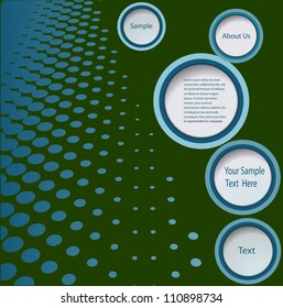 Abstract design bubble background