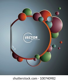 Abstract design with bubbles