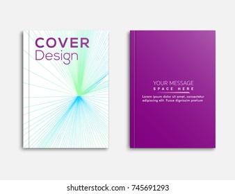 Abstract Design Business brochure, flyer and cover layout template flyer, geometric shapes and folding, vector illustrator