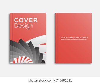 Abstract Design Business brochure, flyer and cover layout template flyer, geometric shapes and folding, vector illustrator