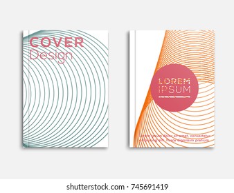 Abstract Design Business brochure, flyer and cover layout template flyer, geometric shapes and folding, vector illustrator