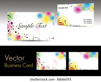 abstract design business cards, vector
