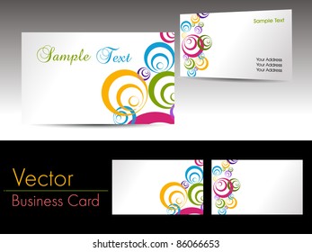abstract design business cards, vector