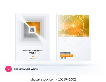 Abstract design of business vector brochure for brand printing