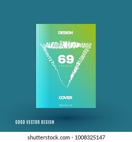 Abstract design of business vector brochure, template cover, playbill