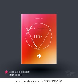 Abstract design of business vector brochure, template cover, playbill