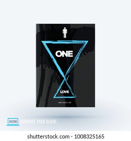 Abstract design of business vector brochure, template cover, playbill