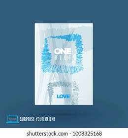 Abstract design of business vector brochure, template cover, playbill