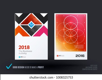 Abstract design of business vector brochure for brand printing