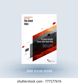 Abstract design of business vector template, brochure