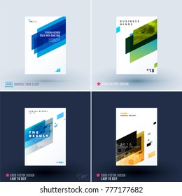 Abstract design of business vector template, brochure
