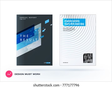 Abstract design of business vector template, brochure