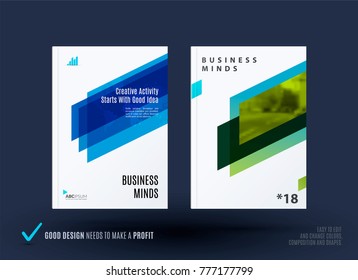 Abstract design of business vector template, brochure