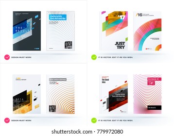 Abstract design of business vector template, brochure