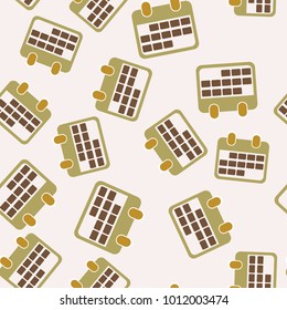 Abstract design calendar icon for business, web or mobile. Reminder for date or event, deadline or planning. Organizer concept