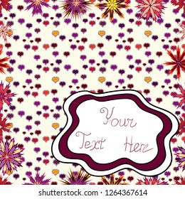 Abstract design card perfect for prints, flyers, banners, invitations, special offer and more. Seamless. Vector illustration. Hand drawn lettering with retro style.