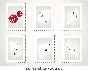 casino de diseño abstracto, ilustración vectorial