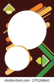 Abstract design with circle space for text