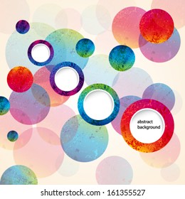 abstract design circles background. vector