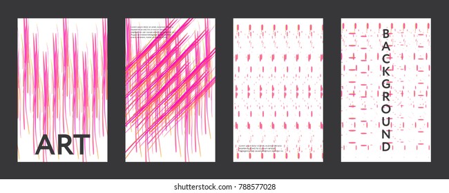 Abstract design color covers set. Colored shapes composition. Futuristic design posters. Eps10 vector. Poster for art events.