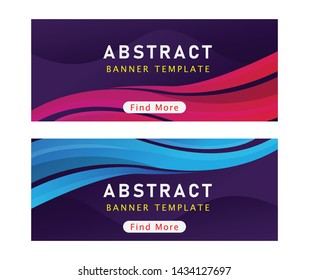 Abstract design With Colorfull Gradient for Business Web Banner 
