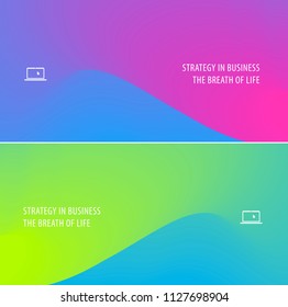Abstract design of colourful flow vector elements for modern background with fluid gradient shapes for business branding finance